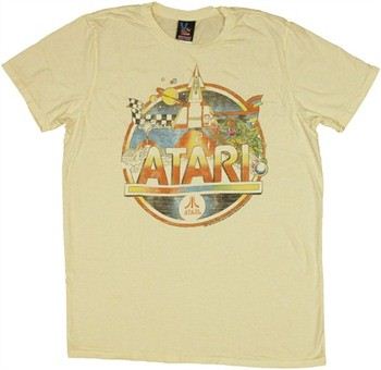 Atari Game Collage T-Shirt Sheer by JUNK FOOD