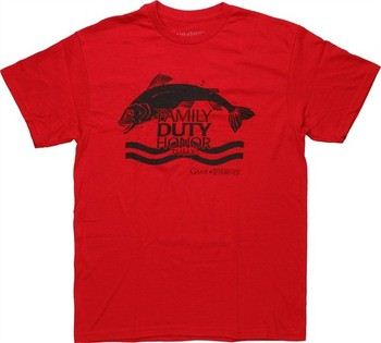 Game of Thrones Tully Trout Sigil Family Duty Honor T-Shirt