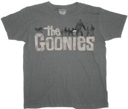 The Goonies T-shirt Movie Logo Adult Charcoal Tee Shirt