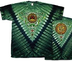 Grateful Dead T-shirt Celtic Knot Green Tie Dye Tee Shirt