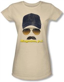 Magnum PI Juniors T-shirt Geared Up Classic Cream Tee Shirt