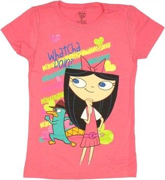 Phineas and Ferb Isabella Garcia-Shapiro Whatcha Doin Youth Girls T-Shirt
