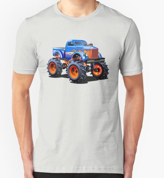 Cartoon Monster Truck T-Shirt by Mechanick T-Shirt