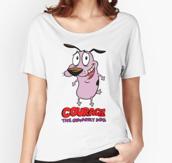 Courage The Cowardly Dog Women's Relaxed Fit T-Shirt by LightPatty T-Shirt