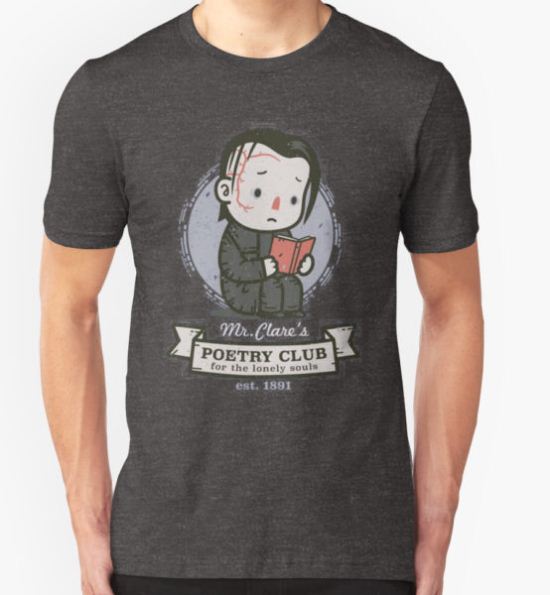 mr clares poetry club  T-Shirt by edengayla T-Shirt