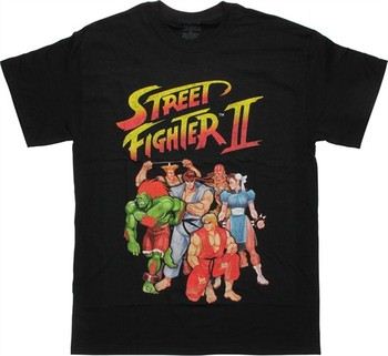 Capcom Street Fighter 2 Logo Group T-Shirt