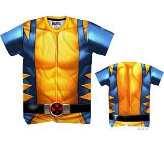Marvel Comics X-Men Wolverine Performance Athletic Sublimated Costume T-Shirt