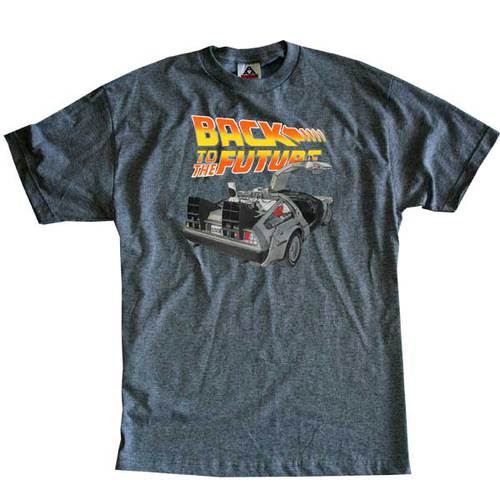 Back to the Future Open Deloreon Charcoal T-shirt
