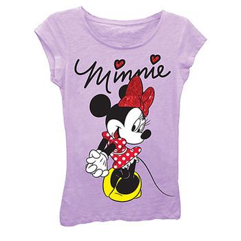 Disney Minnie Mouse Girls 7-16 Signature Tee Shirt