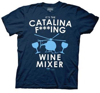 Step Brothers Catalina F***ing Wine Mixer Navy Heather Mens T-shirt