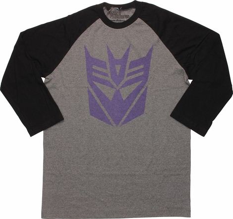 Transformers Decepticon Logo 3/4 Raglan T-Shirt