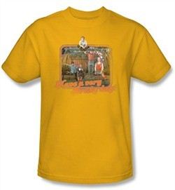 The Brady Bunch Kids T-shirt Have a Very Brady Day Youth Gold Tee