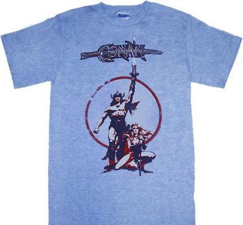 Conan the Barbarian Vintage Light Blue T-shirt