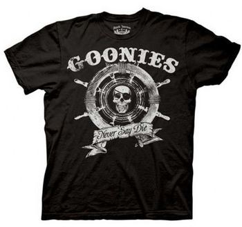 The Goonies Captain's Wheel Black T-shirt