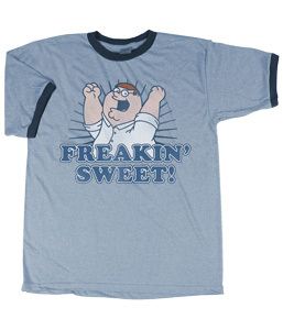 Family Guy Peter Freakin Sweet with Ringers T-shirt