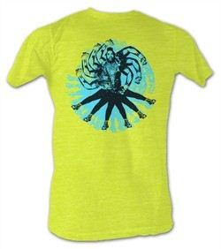 Mr. T T-Shirt Dust A-Team Adult Bright Yellow Heather Tee Shirt