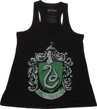 Harry Potter Slytherin Crest Racerback Tank Top Ladies Tee