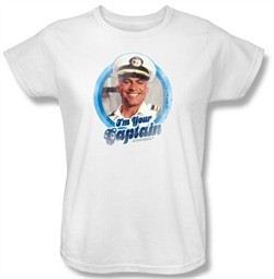 Love Boat Ladies Shirt I'm Your Captain White T-Shirt