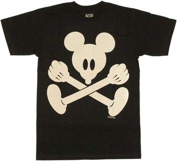 Disney Mickey Mouse Style Pirate Flag T-Shirt