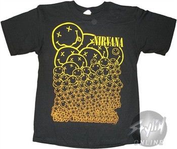 Nirvana Smiley Faces T-Shirt