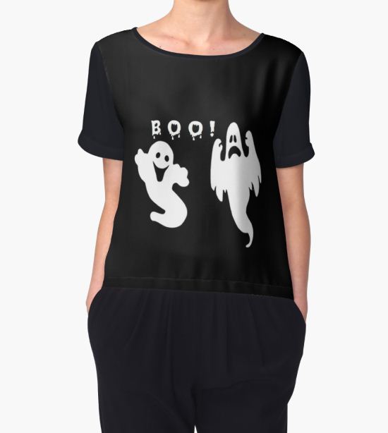 Boo Women's Chiffon Top by Barbny T-Shirt