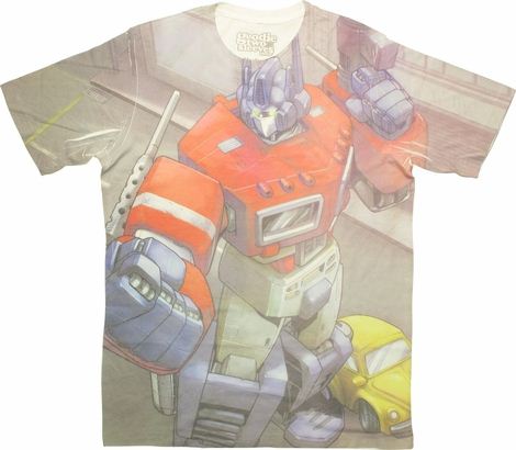 Transformers Optimus Prime Sublimated T Shirt Sheer