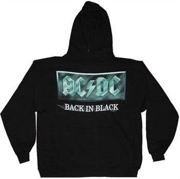 AC DC Back in Black Hooded Sweatshirt