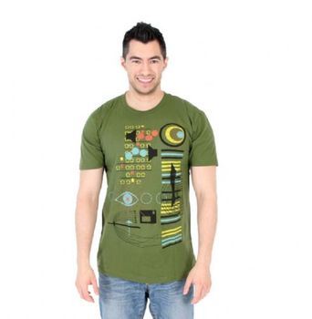 The Big Bang Theory Sheldon AV Club Graphic Olive Green Adult T-Shirt