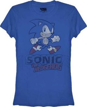 Sonic the Hedgehog Classic Games Vintage Juniors Royal Blue T-shirt