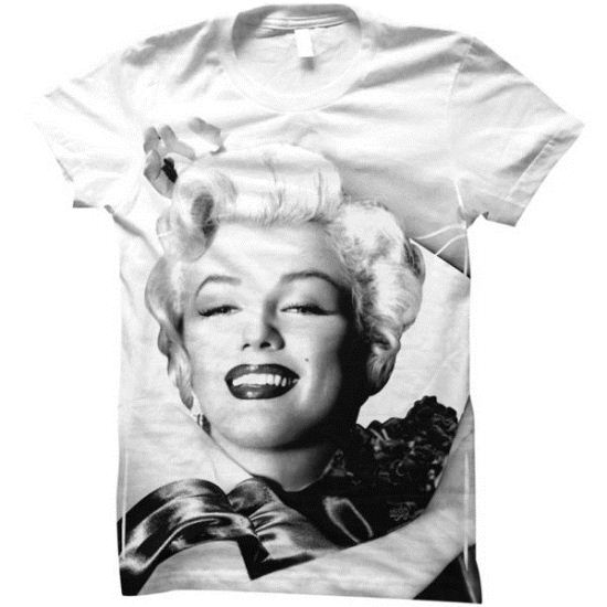 Marilyn Monroe Shirt Juniors Portrait White T-Shirt
