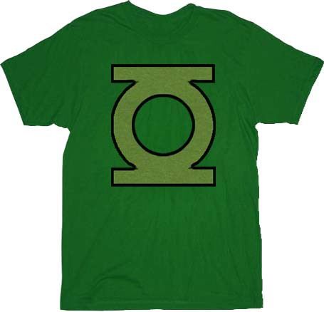 Green Lantern Green Emblem Green Adult T-shirt
