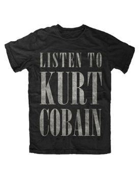 Nirvana Kurt Cobain Listen To Nirvana Kurt Cobain Slim Fit Men's T-Shirt