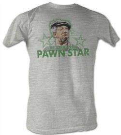 Sanford & Son T-shirt Redd Foxx Pawn Star3 Adult Grey Tee Shirt