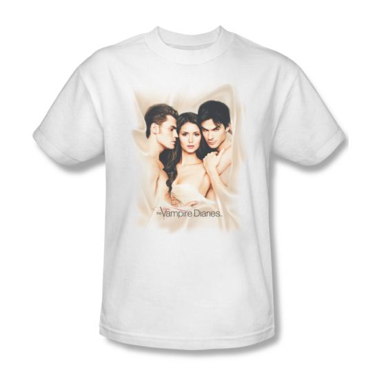 Vampire Diaries Shirt In Bed White T-Shirt