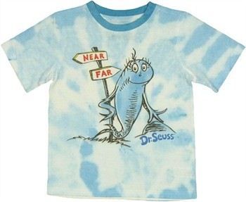 Dr. Seuss Near Far Sign Post Fish Juvenile T-Shirt