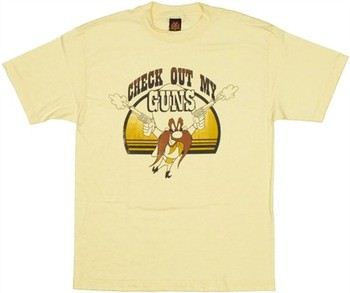 Looney Tunes Yosemite Sam Check Out My Guns T-Shirt