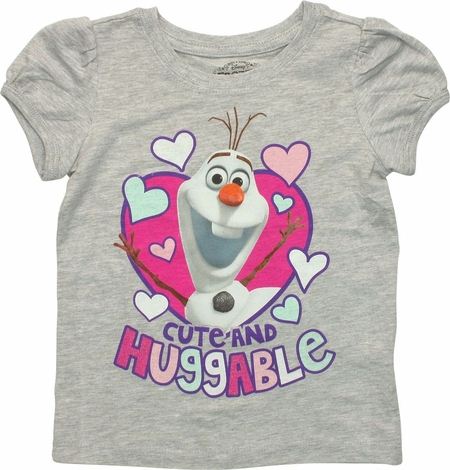 Enfants Frozen supprimes t-shirt blanc Anna Elsa Olaf