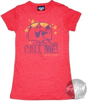 Little Miss Call Me Red Baby Doll Tee by JUNK FOOD