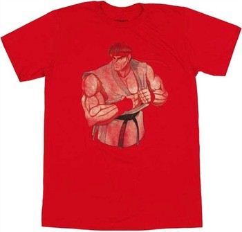 Street Fighter Ryu Resting Stance T-Shirt Sheer