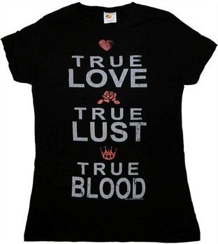 True Blood True Love True Lust Baby Doll Tee