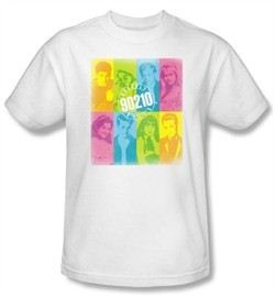 Beverly Hills 90210 Kids T-shirt Color Block Of Friends White Shirt
