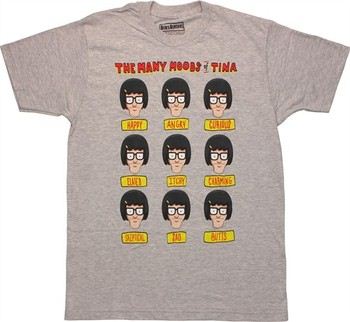 Bob's Burgers Many Moods of Tina T-Shirt