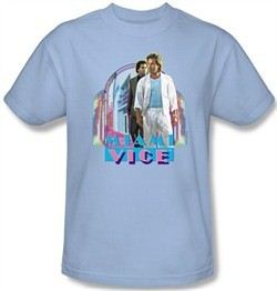 Miami Vice Kids T-shirt Miami Heat Youth Light Blue Tee Shirt
