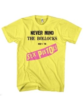 Sex Pistols Yellow Nevermind the Bollocks Men's T-Shirt