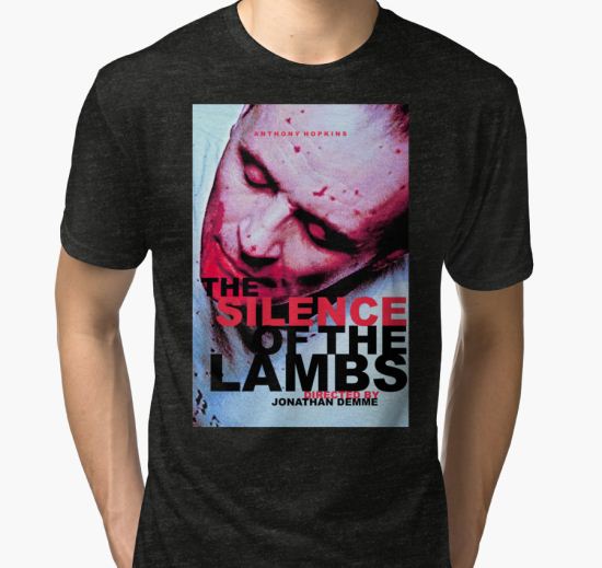 THE SILENCE OF THE LAMBS Tri-blend T-Shirt by Scott Stebbins T-Shirt