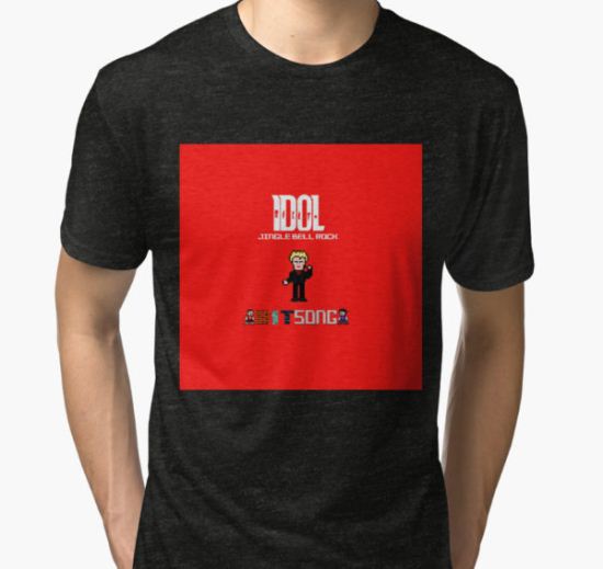 BILLY IDOL Tri-blend T-Shirt by 01Gagak T-Shirt