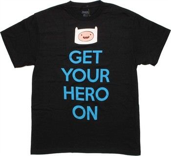 Adventure Time Finn Head Get Your Hero On T-Shirt