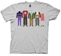 The Big Bang Theory T-shirt Shelton Group Clothing Grey Tee Shirt