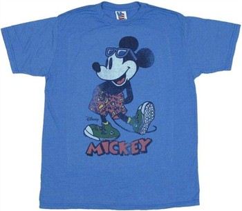 Disney Mickey Mouse Spring Break Outfit T-Shirt Sheer by JUNK FOOD