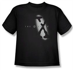 X-Files Shirt Kids Spotlight Logo Black Youth Tee T-Shirt